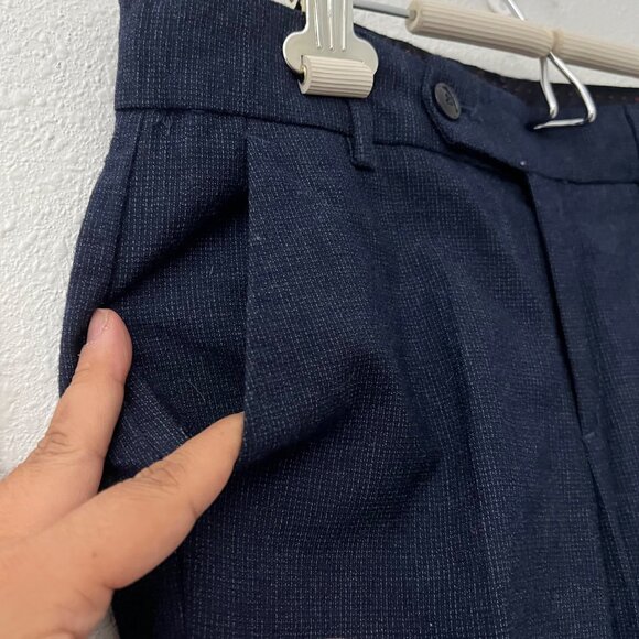 Zara Boys Navy Blue Extra Fine Merino Wool Trouser Pants Size 9/10 - Picture 2 of 7